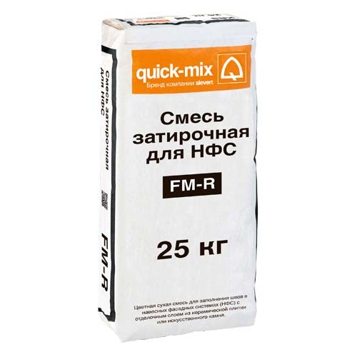 Quick Mix/Siver Затирка фасадная для НВФ (нанесение: шприц) FM-R. B Бежевая 25 кг