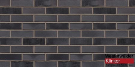 Westerwalder Klinker Клинкерный кирпич - Schwarz-bunt Edelglanz 240*115*71