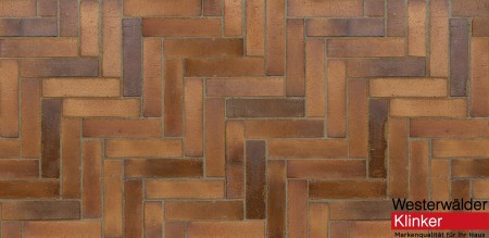 Westerwalder Klinker Тротуарный кирпич - Lachsrot Spezial 240*55*52