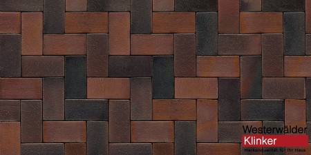 Westerwalder Klinker Тротуарный кирпич - Rotbraun-bunt Spezial 200*100*40