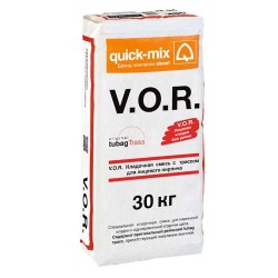 Quick Mix Кладочный раствор цветной V.O.R VZ plus D Графитово-серый 30 кг