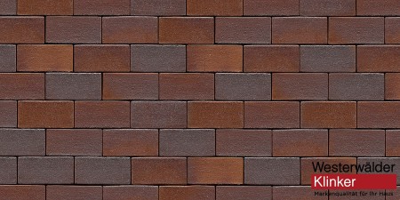 Westerwalder Klinker Тротуарный кирпич - Rotbraun-bunt 200*100*40